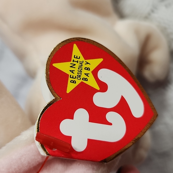 🕸Vintage Ty Beanie Baby Original Nibbler Bunny 1999 P.E. Pellets - Picture 8 of 11